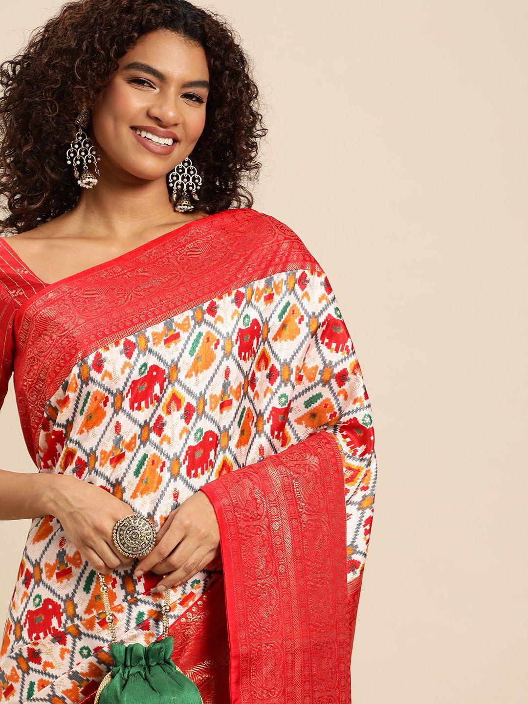 looknbook-art-woman-dola-silk-with-patola-printed-saree