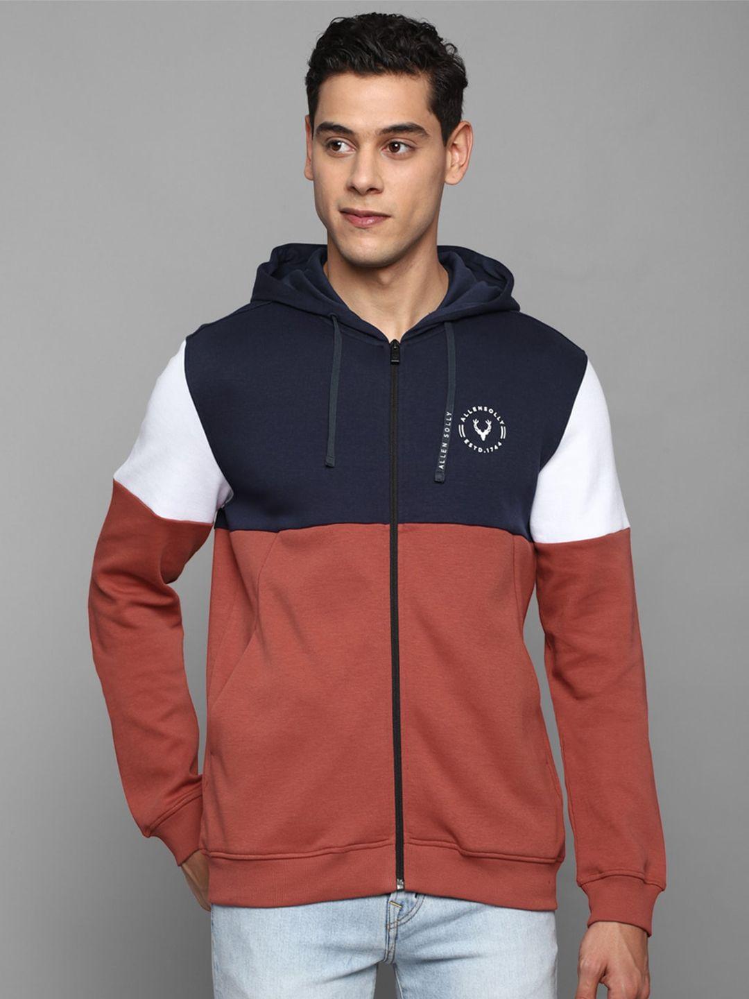 allen-solly-men-colourblocked-hooded-cotton-sweatshirt