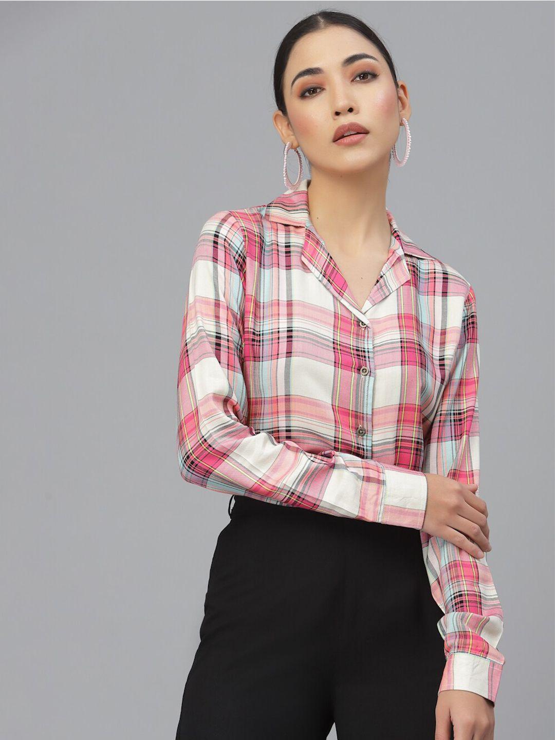 style-quotient-women-checked-regular-fit-casual-shirt