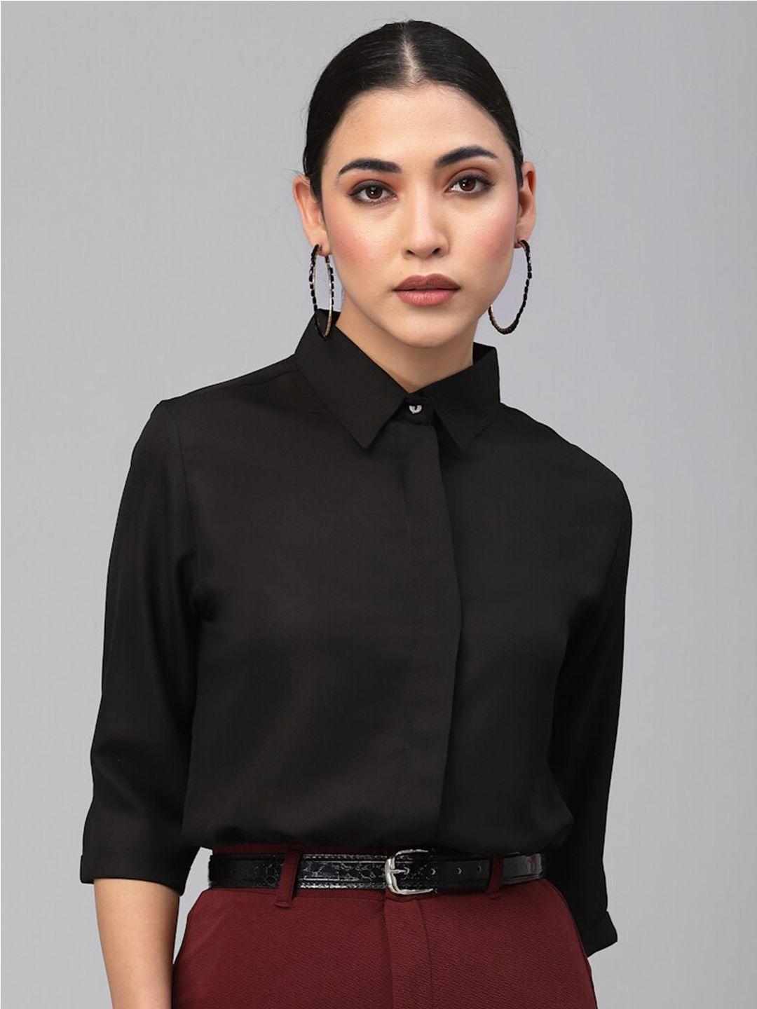 style-quotient-women-spread-collar-regular-fit-casual-shirt