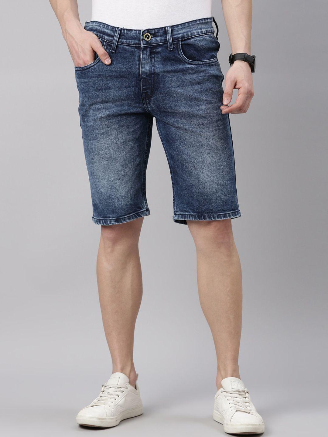 cinocci-men-washed-slim-fit-denim-shorts