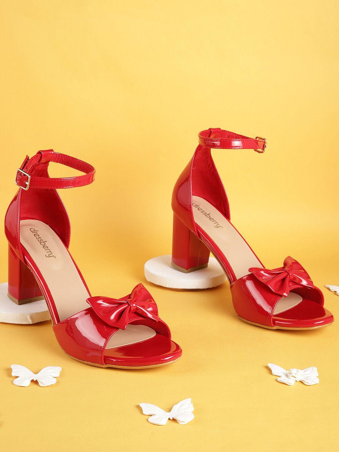 dressberry-women-mid-top-block-heel-sandals-with-bow-detail