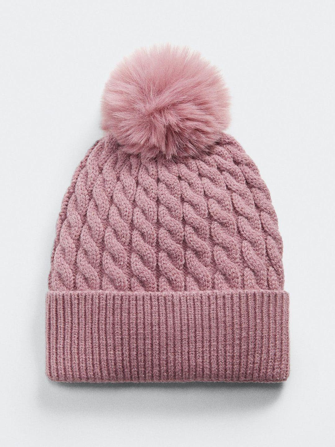 mango-kids-girls-cable-knit-detail-sustainable-beanie
