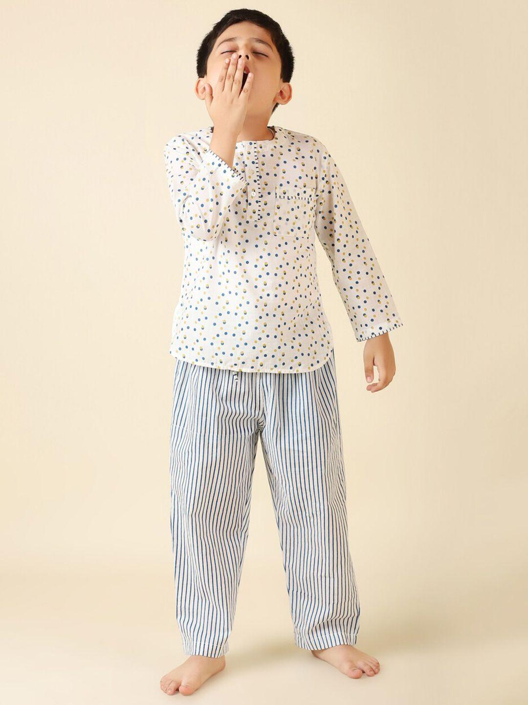 fabindia-boys-printed-pure-cotton-t-shirt-with-pyjamas