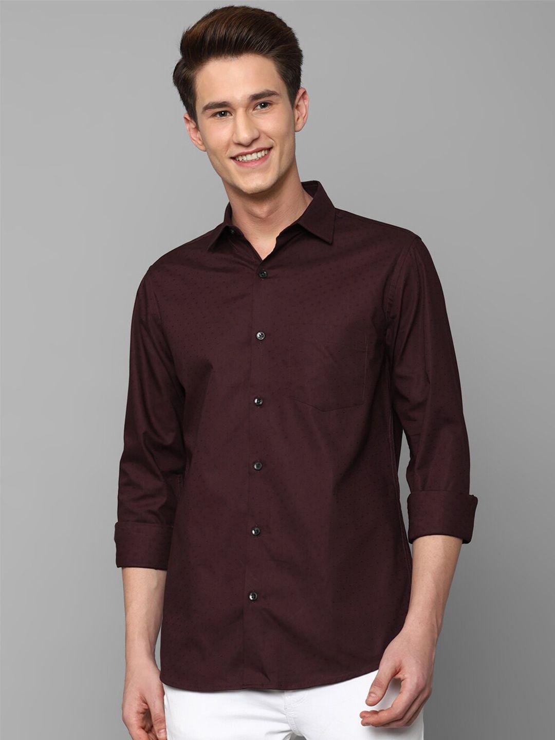 allen-solly-men-self-design-cotton-slim-fit-casual-shirt