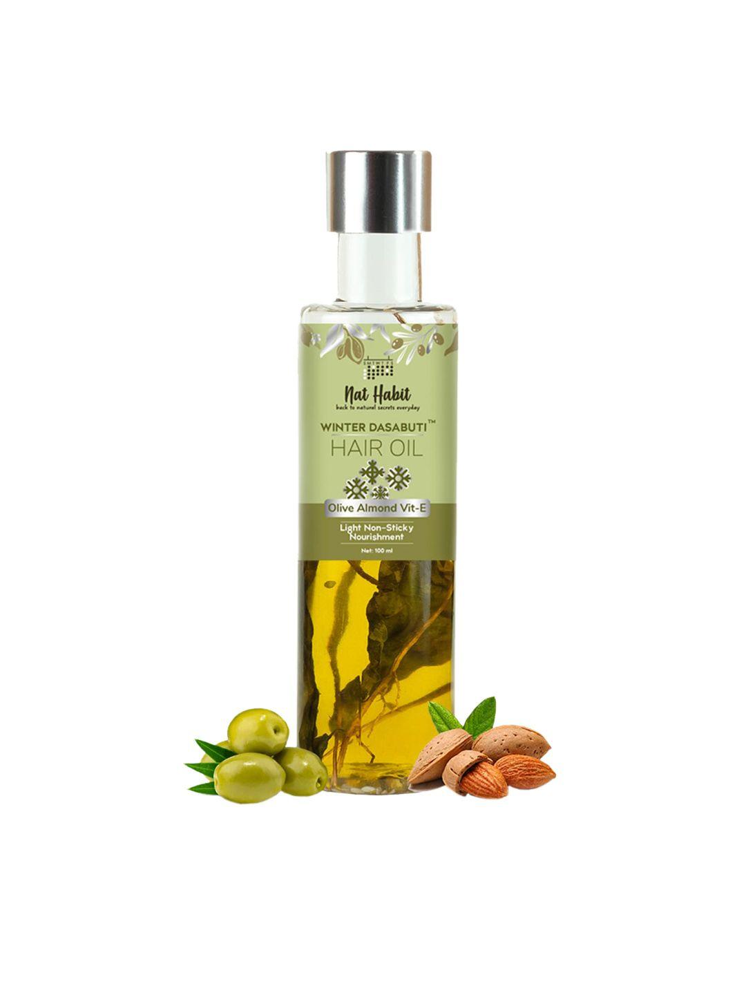 nat-habit-olive-almond-vit-e-winter-dasabuti-light-non-sticky-hair-oil---100-ml