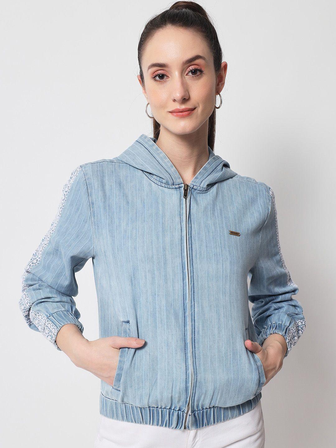 yaadleen-women-striped-cotton-hooded-denim-jacket