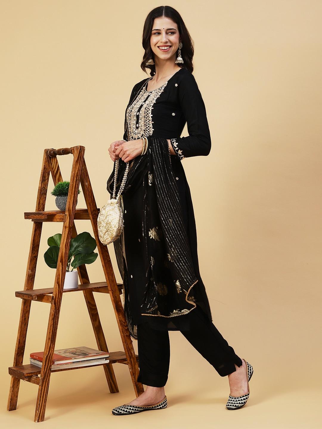 fashor-women-ethnic-motifs-embroidered-kurta-with-trousers-&-dupatta