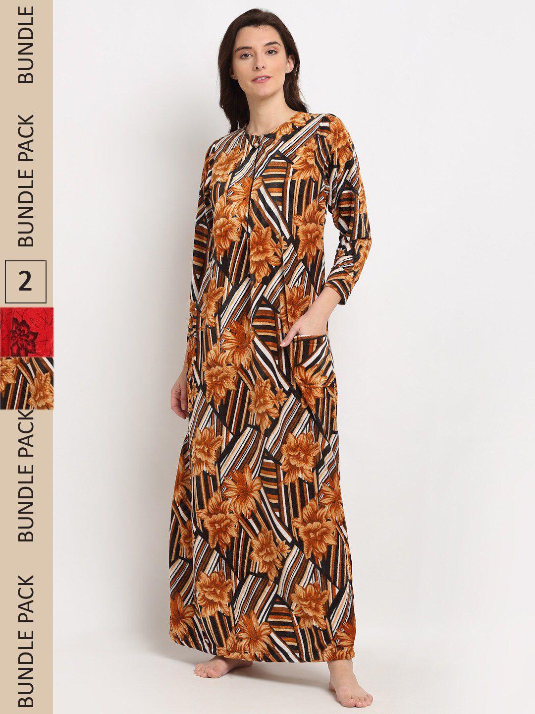 gracit-pack-of-2-printed-maxi-nightdress