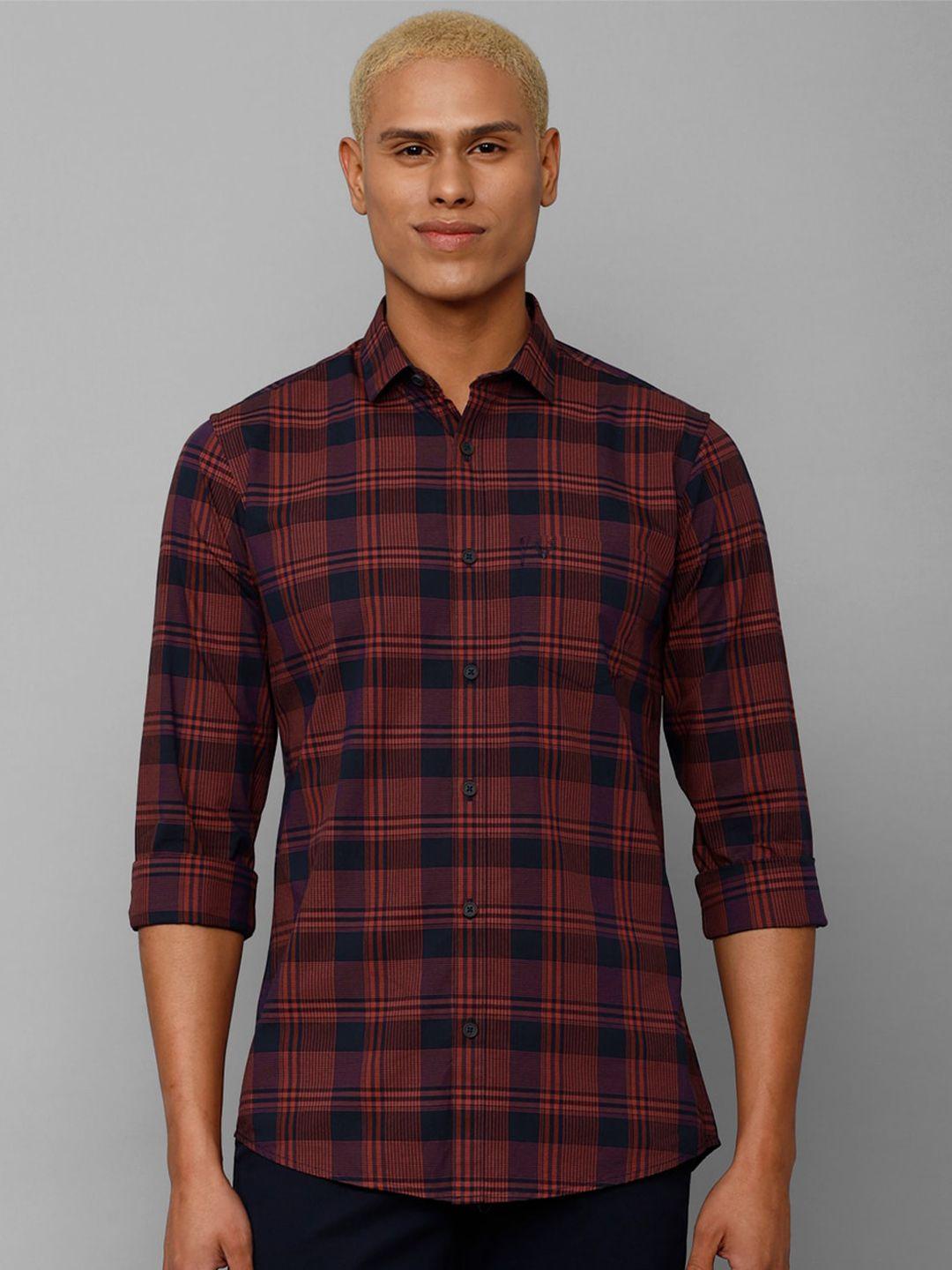 allen-solly-men-slim-fit-checked-pure-cotton-casual-shirt