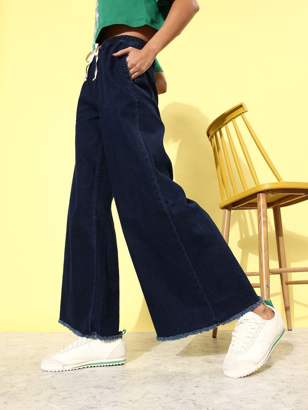 dressberry-women-deep-blue-we-party-upgraded-denims-wide-leg-stretchable-jeans