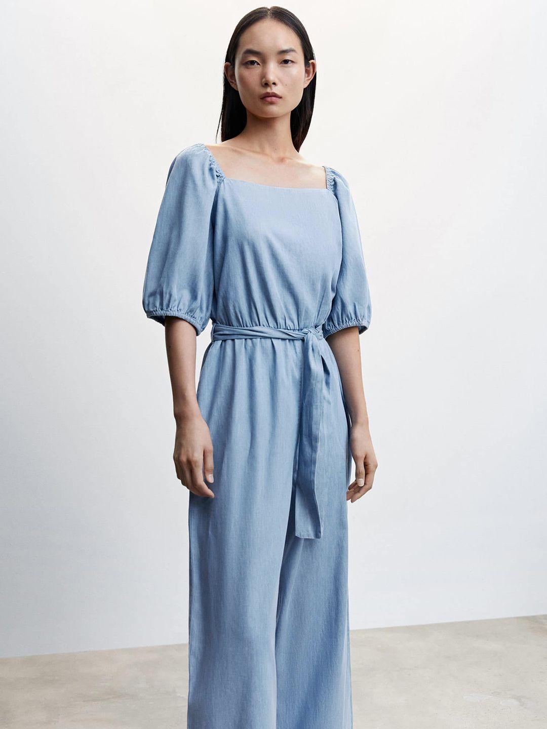 mango-pure-cotton-sustainable-chambray-jumpsuit-with-belt