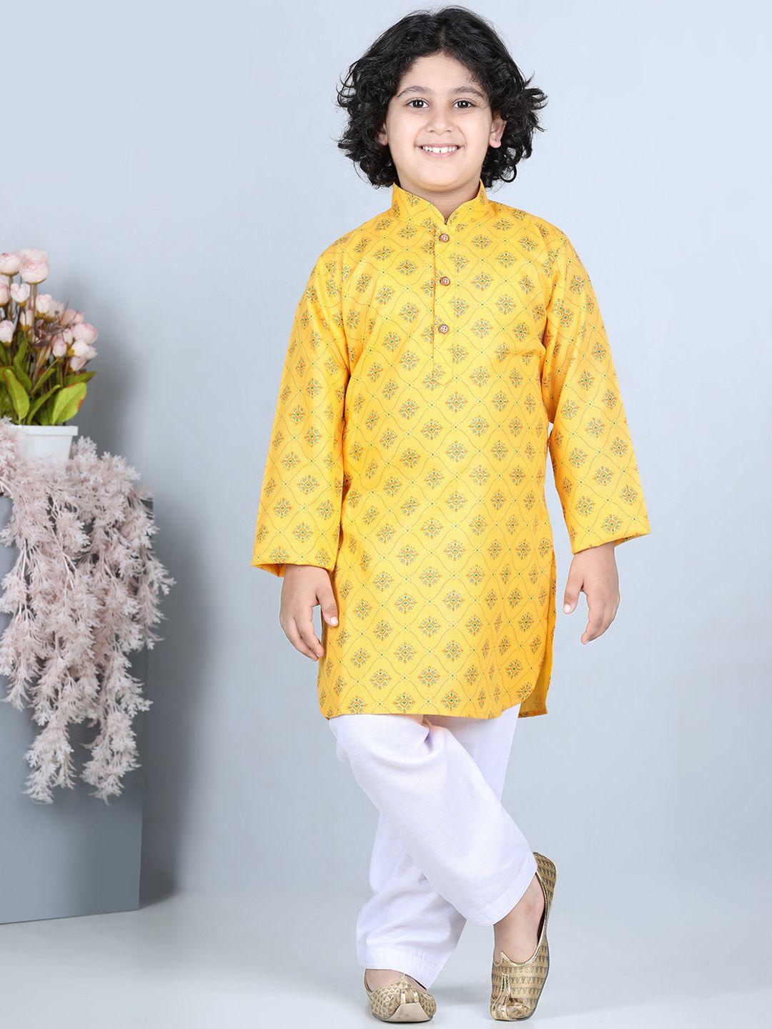 aj-dezines-boys-ethnic-motifs-printed-pure-cotton-kurta-with-pyjamas