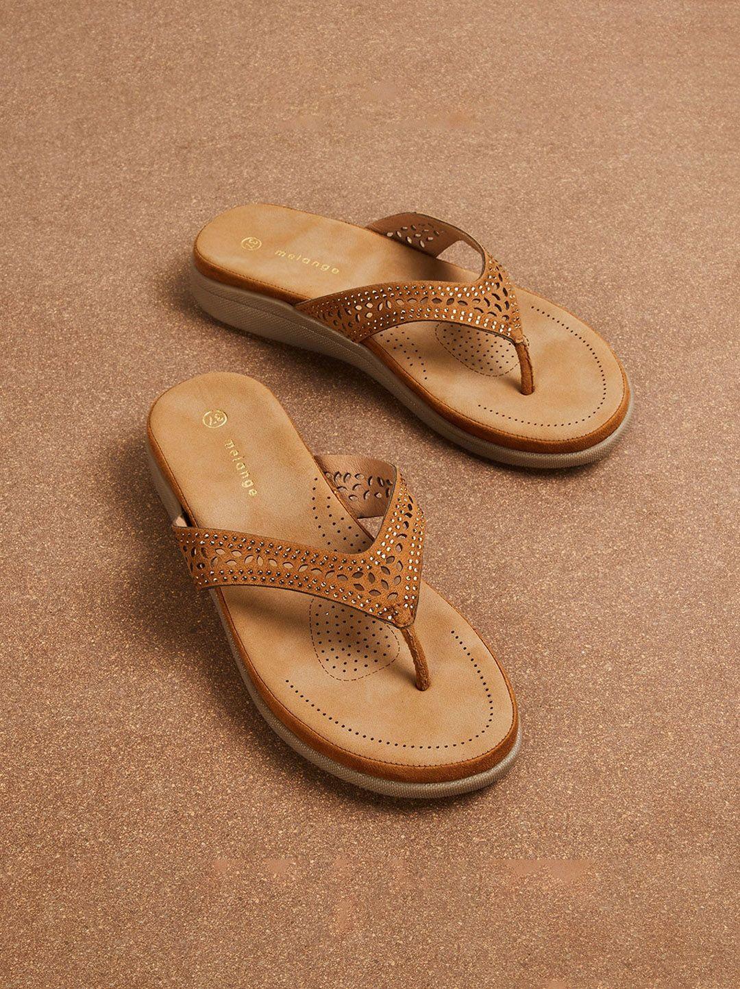 melange-by-lifestyle-embellished-platform-sandals