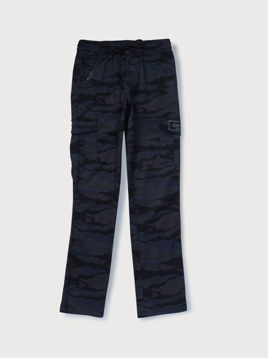 gini-and-jony-boys-cotton-camouflage-printed-cargos-trousers