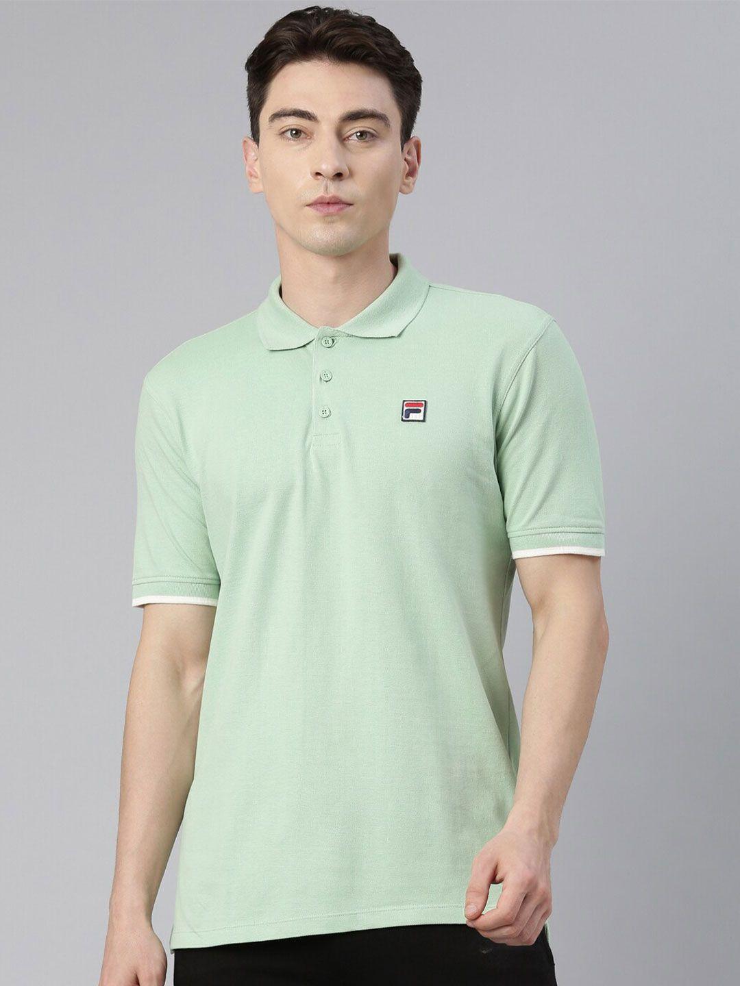 fila-men-cotton-polo-collar-t-shirt