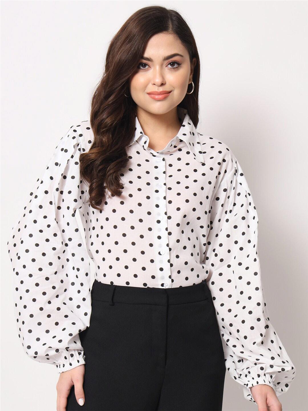 trend-arrest-women-contemporary-polka-dots-printed-formal-cotton-shirt