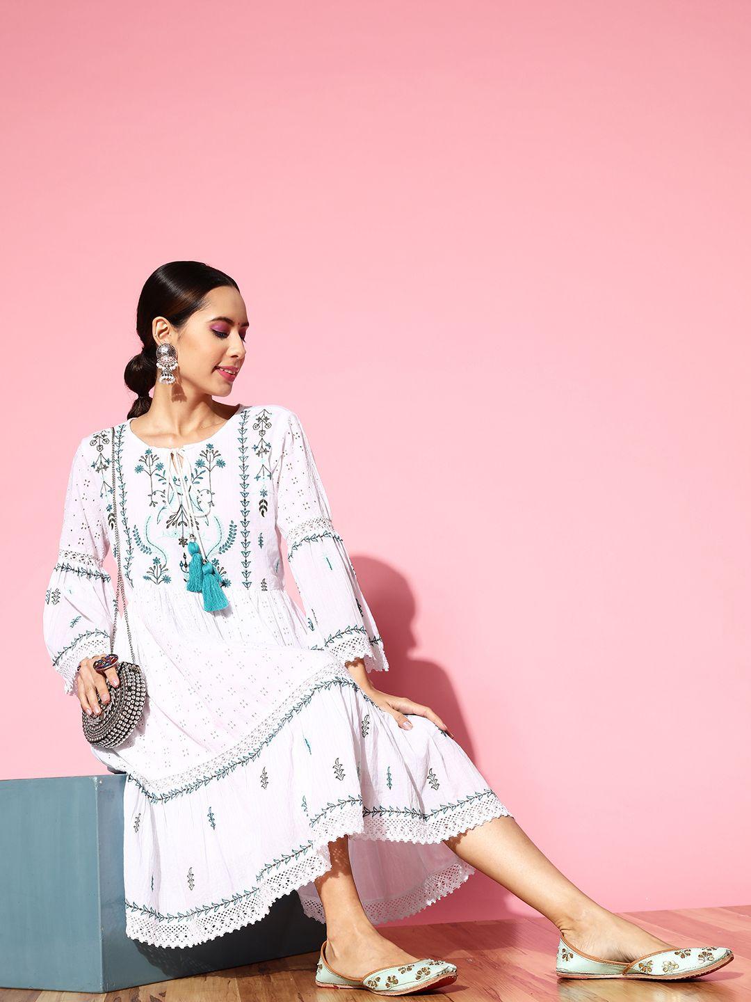 indo-era-floral-embroidered-pure-cotton-ethnic-a-line-midi-ethnic-dress