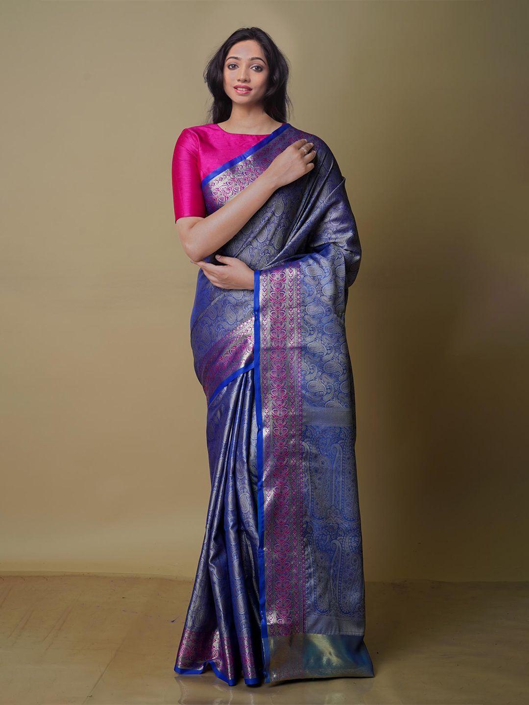 unnati-silks-woven-design-zari-silk-blend-banarasi-saree