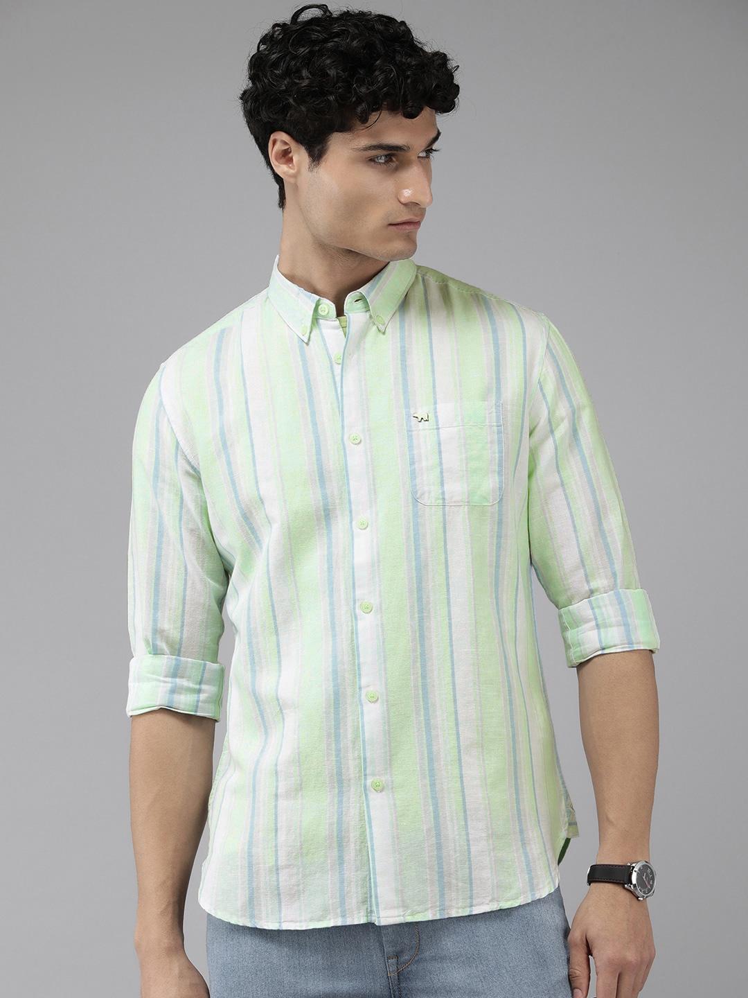 the-bear-house-slim-fit-striped-casual-shirt