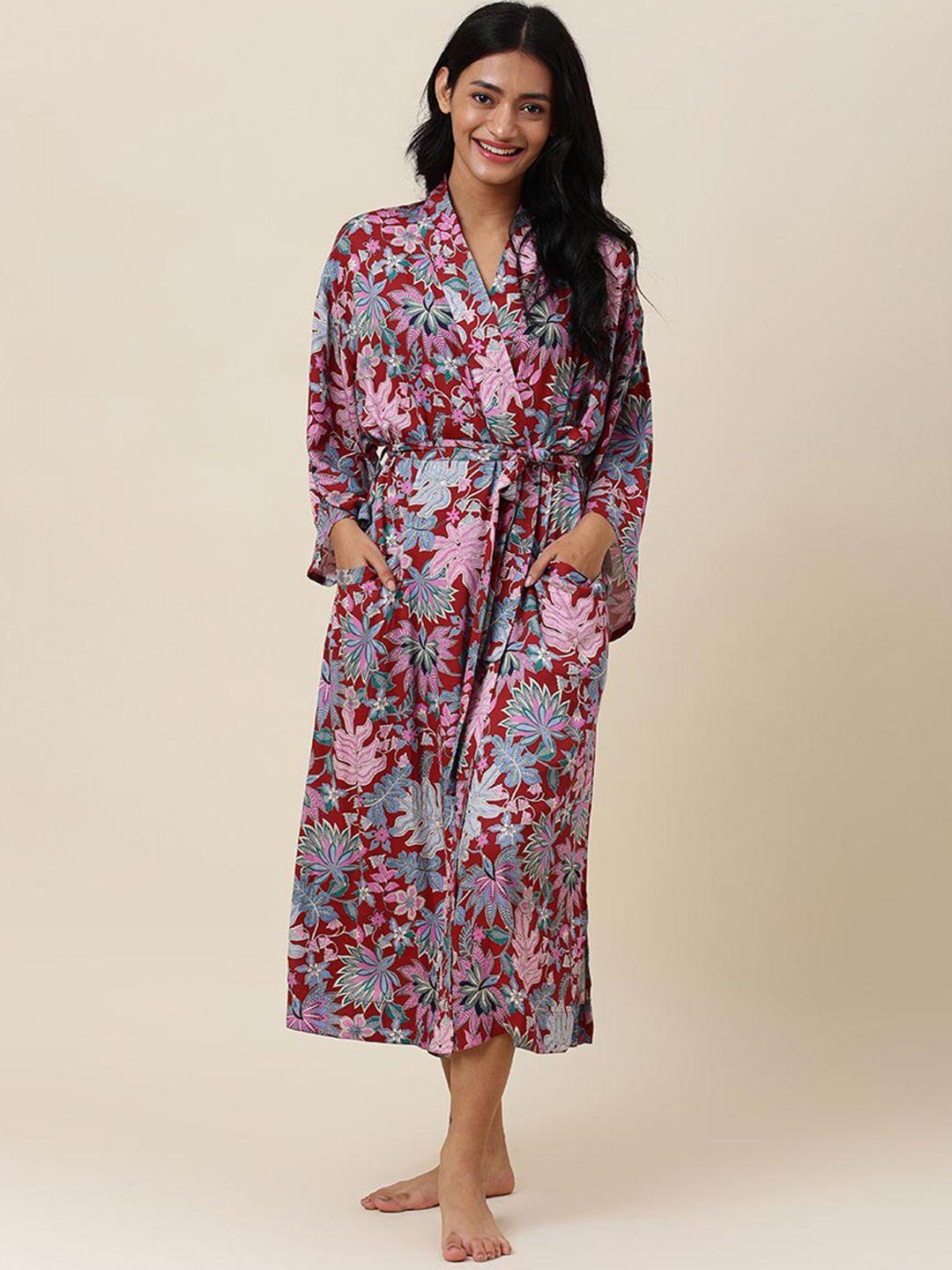 fabindia-women-floral-printed-bath-robe