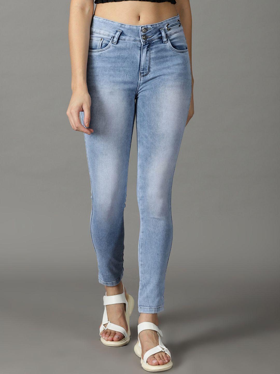showoff-women-slim-fit-heavy-fade-bleached-stretchable-cotton-jeans