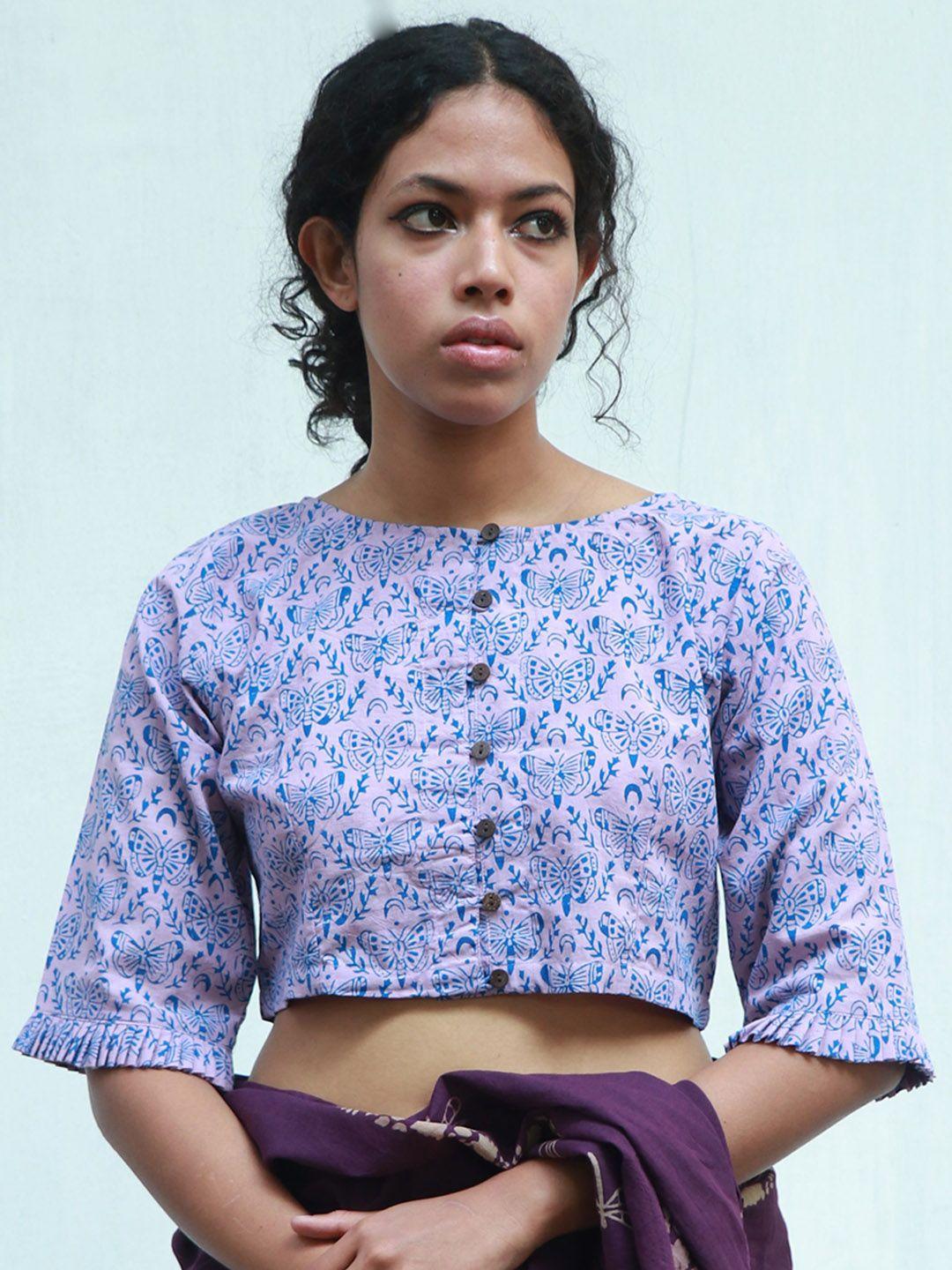 chidiyaa-arden-printed-cotton-saree-blouse