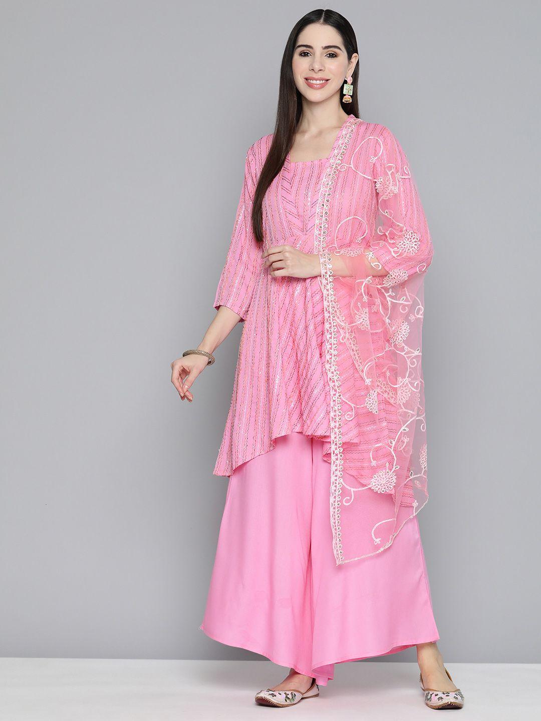 jompers-sequinned-kurta-with-palazzos-&-with-dupatta
