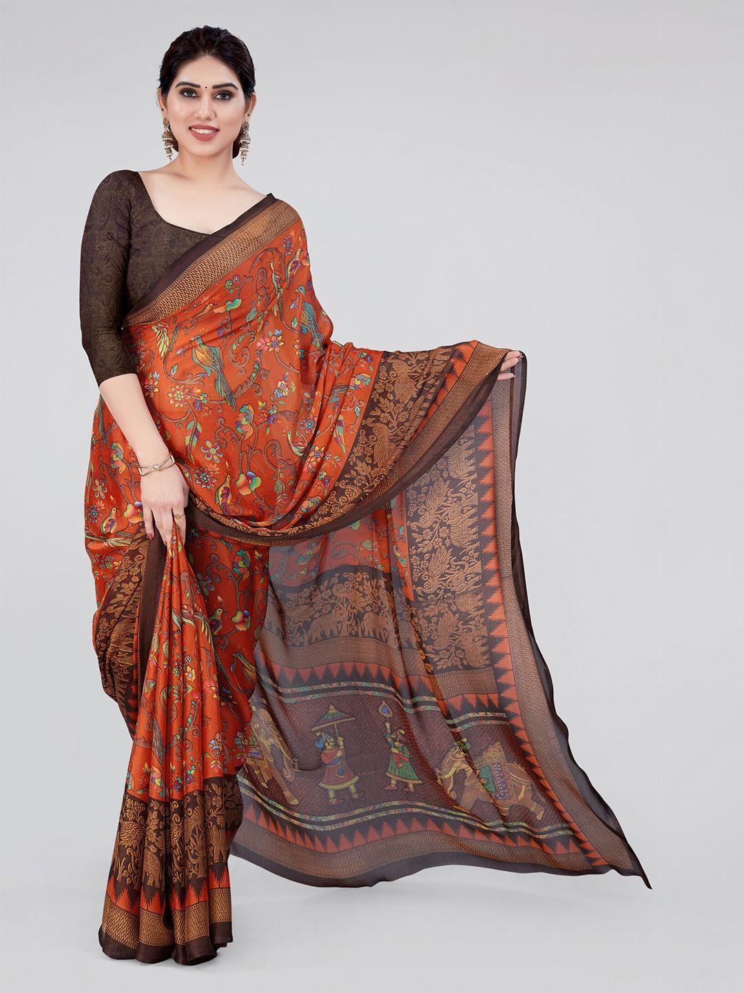 mirchi-fashion-floral-printed-saree