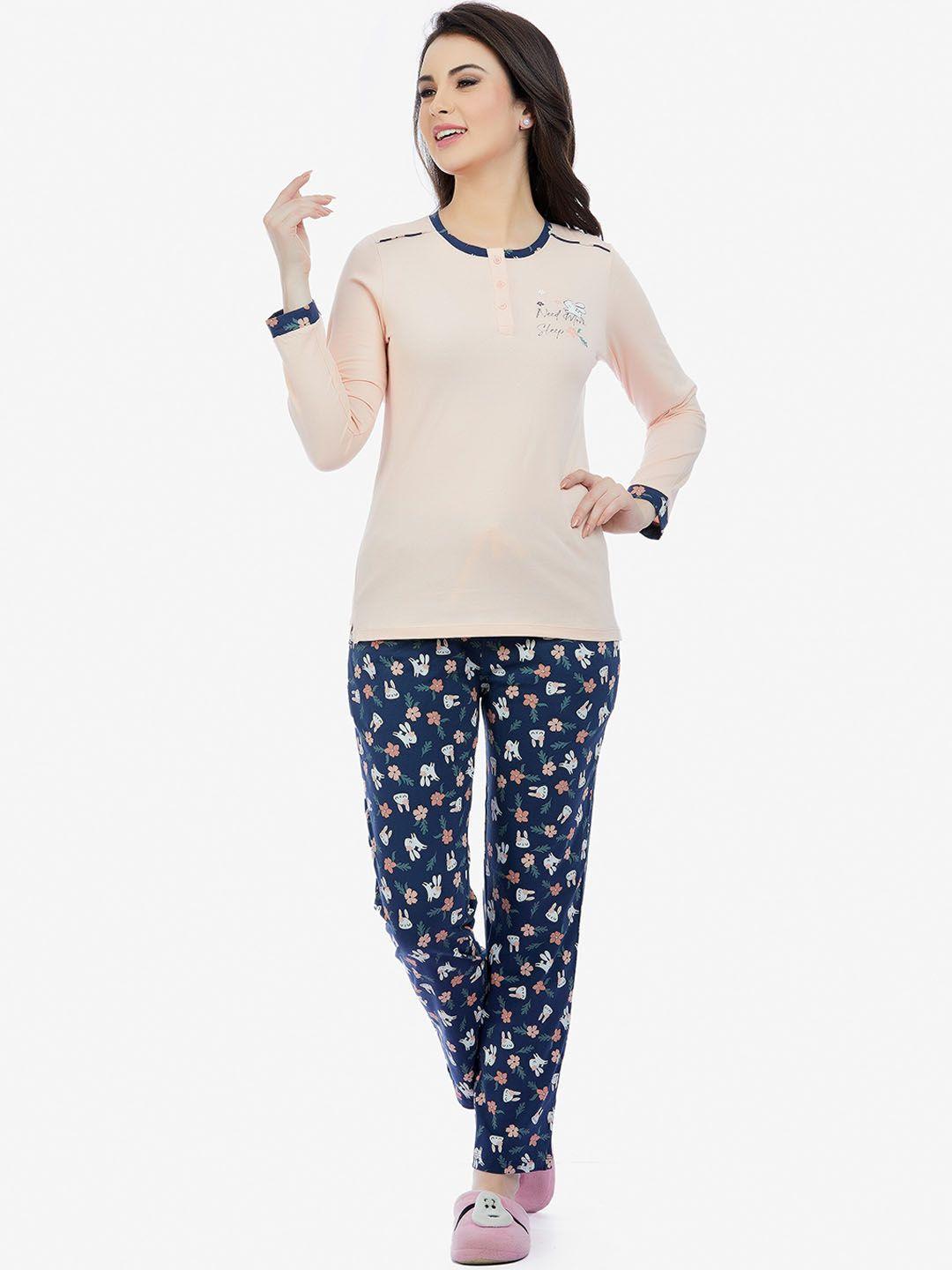 maysixty-women-printed-pure-cotton-night-suit