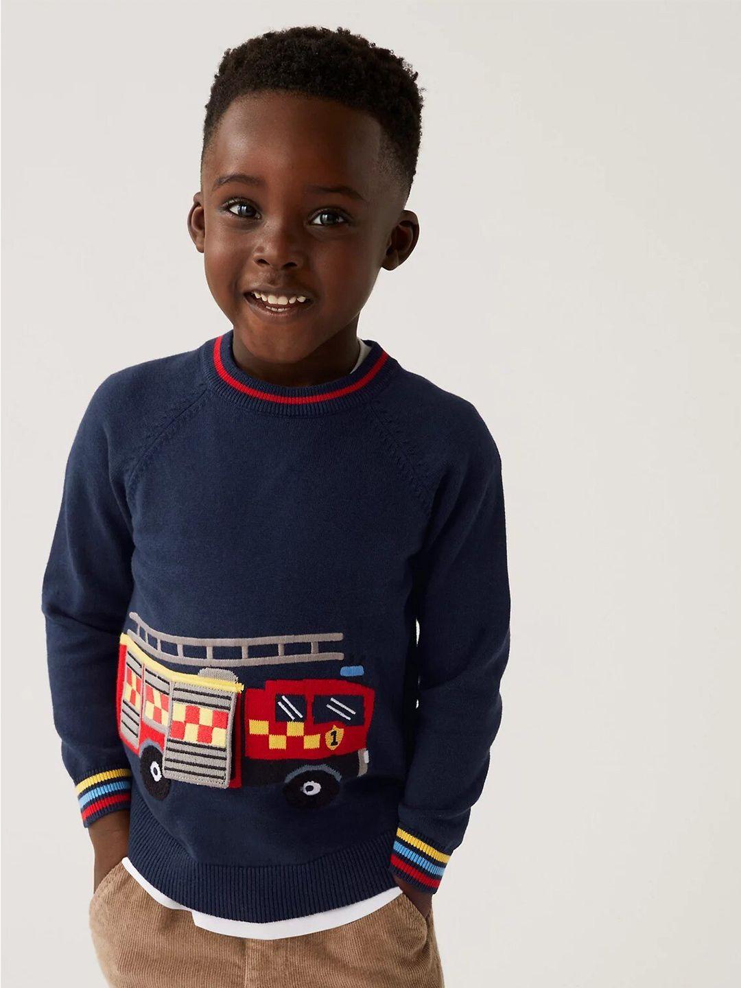 marks-&-spencer-boys-graphic-printed-pure-cotton-pullover