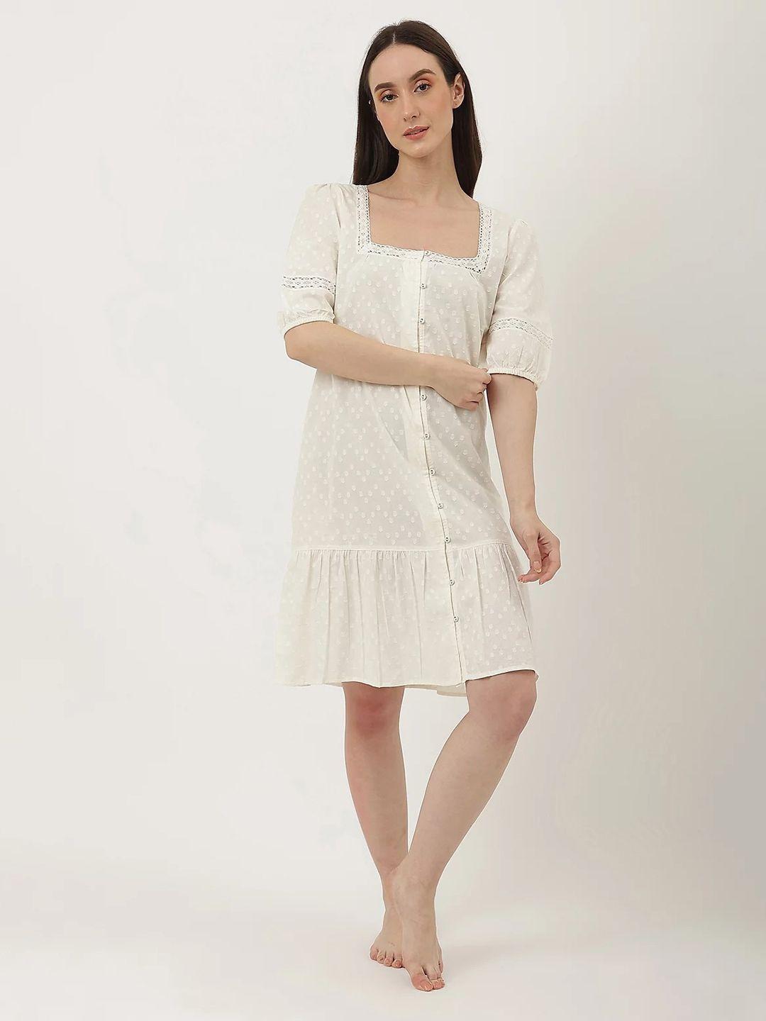 marks-&-spencer-square-neck-pure-cotton-shirt-nightdress