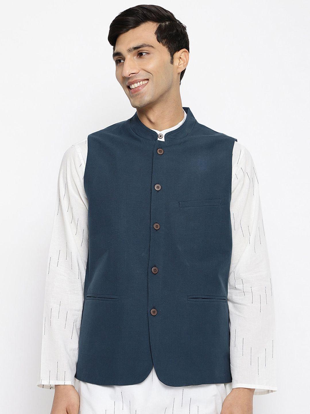 fabindia-men-pure-cotton-nehru-jacket