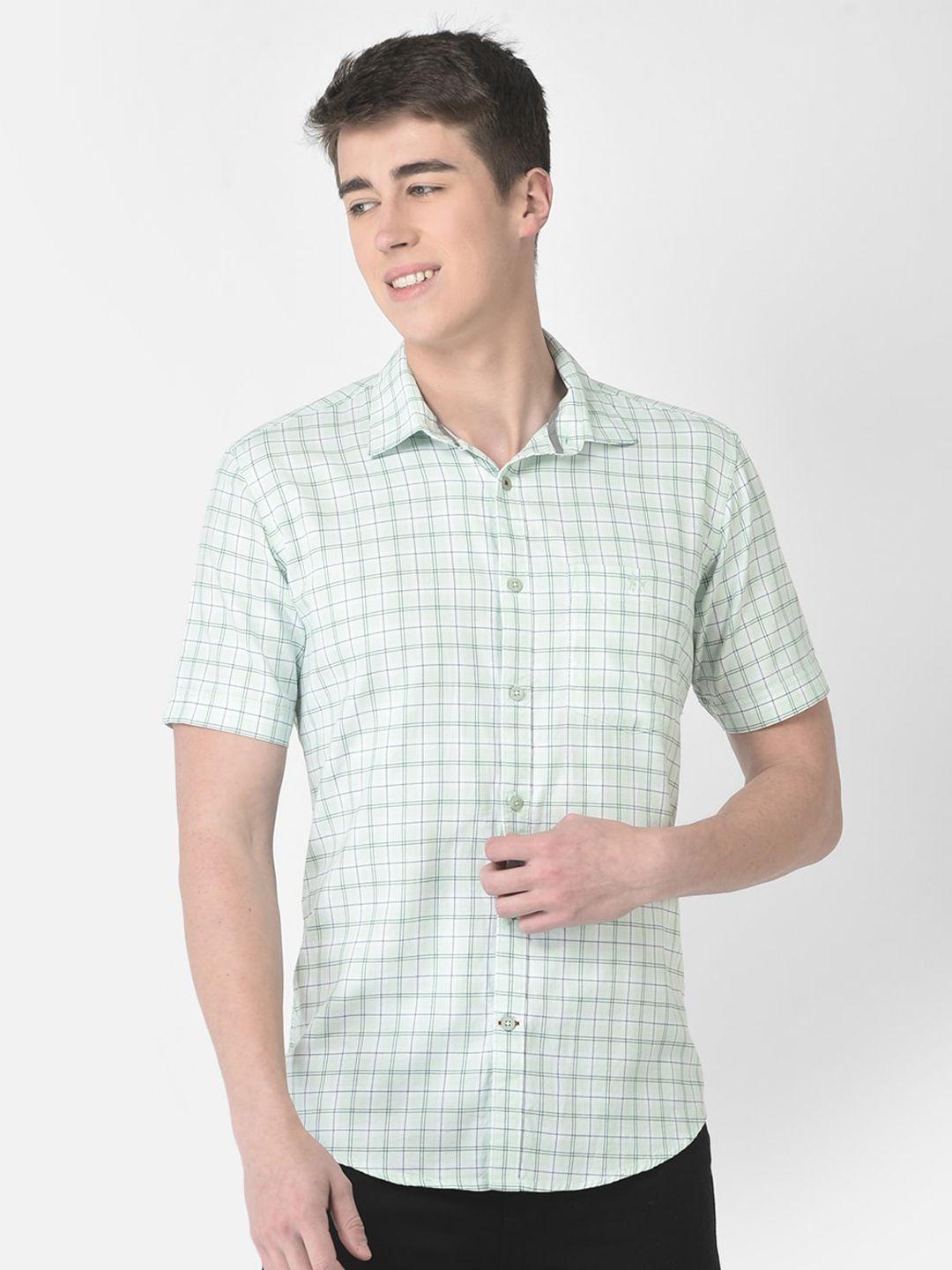 crimsoune-club-men-slim-fit-checked-casual-pure-cotton-shirt