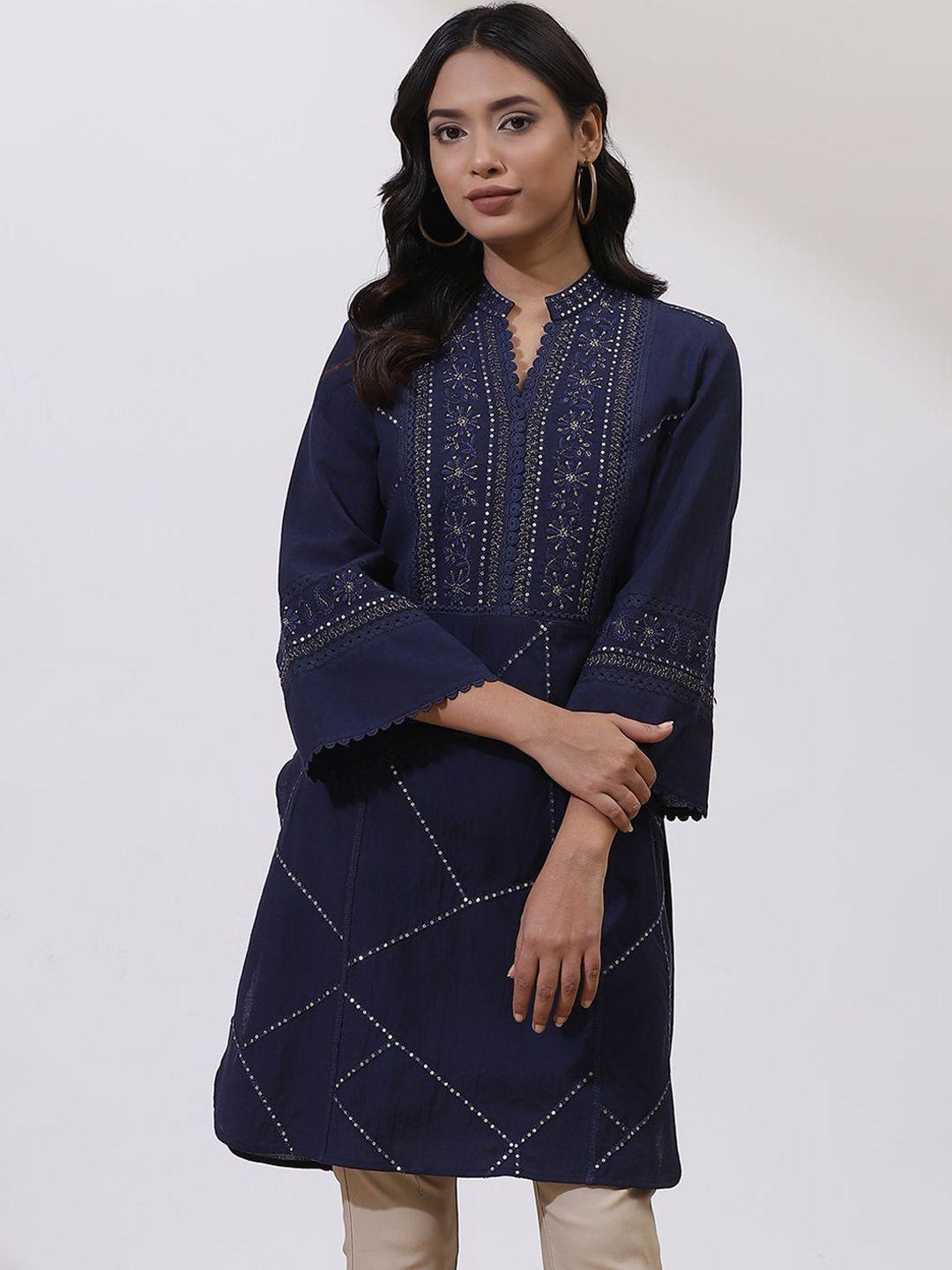 lakshita-ethnic-motifs-embroidered-sequinned-pure-cotton-thread-work-kurti