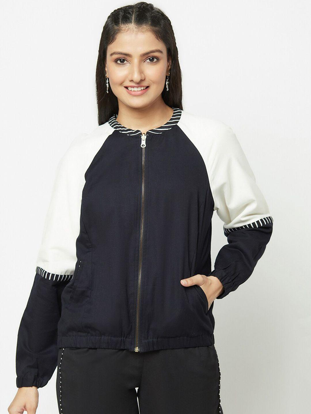 fabindia-women-colourblocked-cotton-linen-open-front-jacket