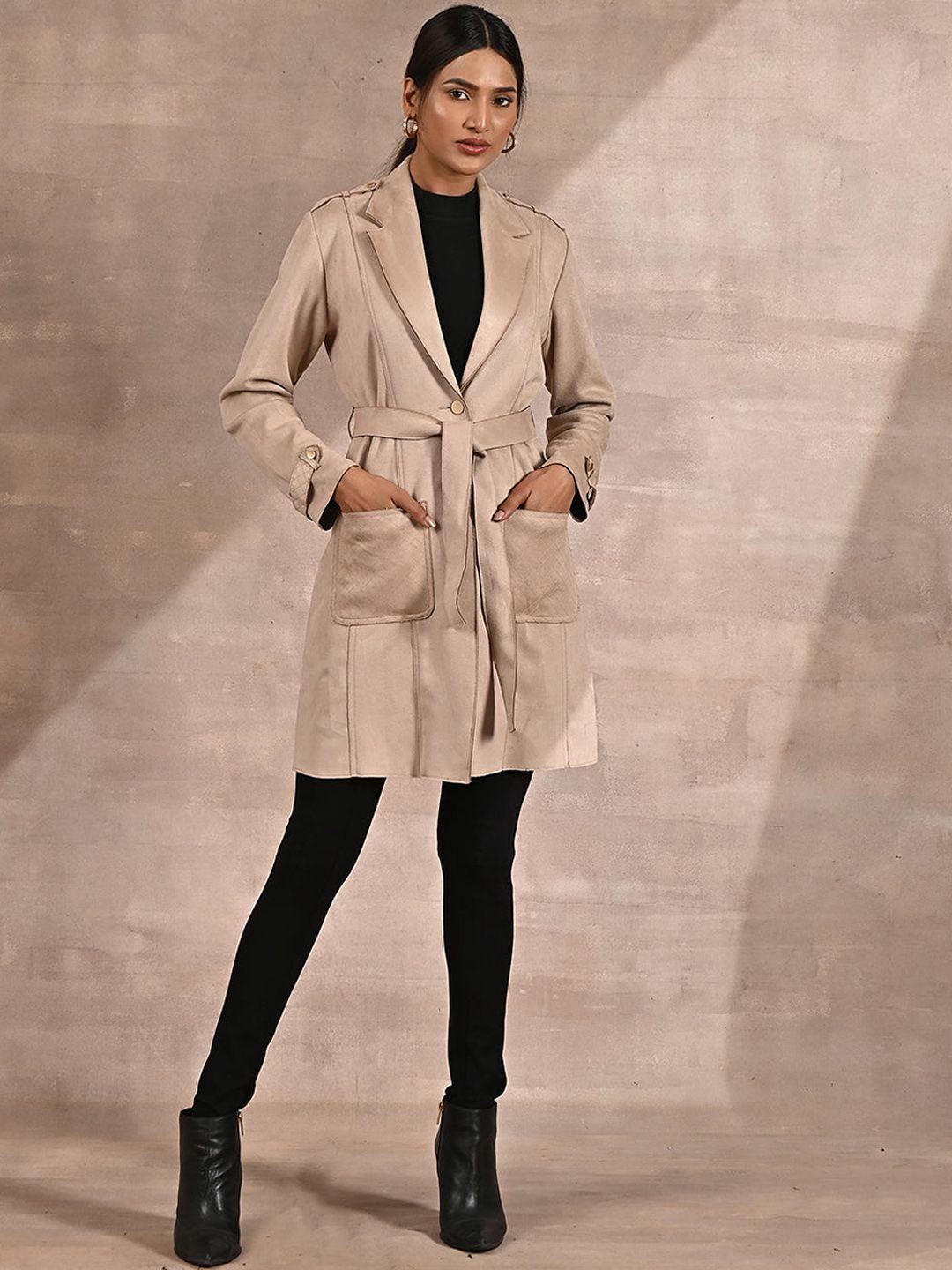 lakshita-women-suede-single-breasted-regular-fit-trench-coat