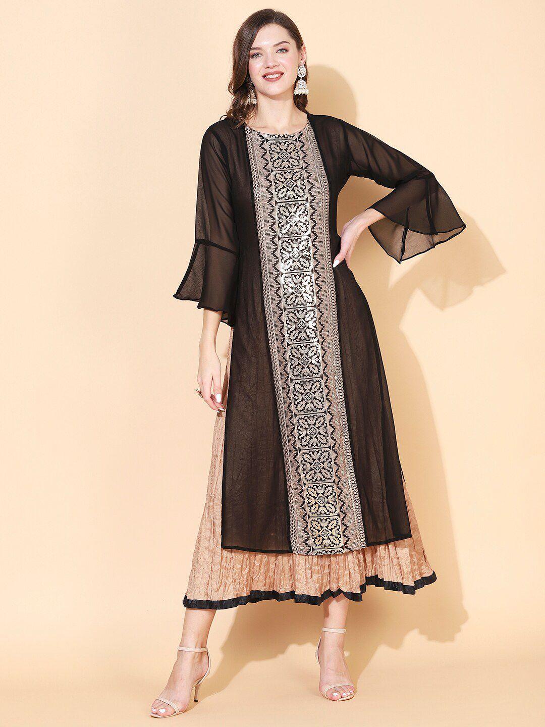 fashor-ethnic-motifs-sequinned-embellished-georgette-maxi-dress