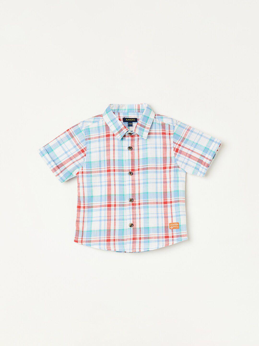 juniors-by-lifestyle-boys-tartan-checks-cotton-casual-shirt
