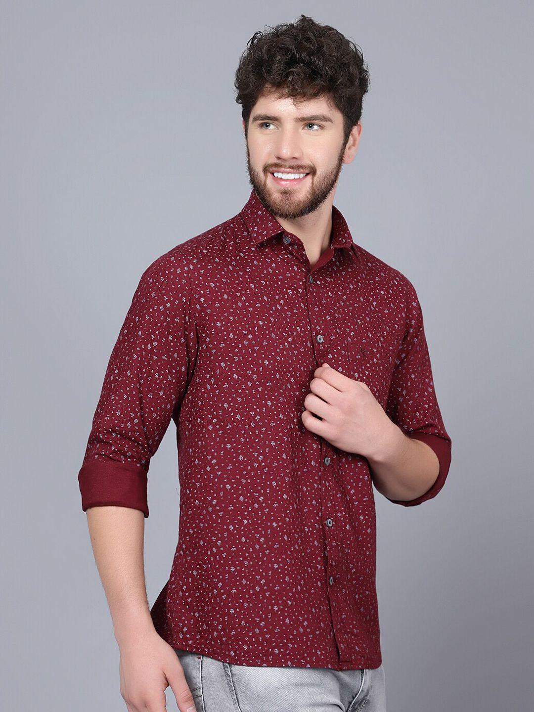 cantabil-micro-ditsy-printed-cotton-casual-shirt
