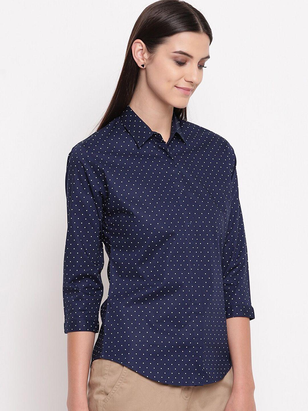 hancock-women-slim-fit-printed-formal-cotton-shirt