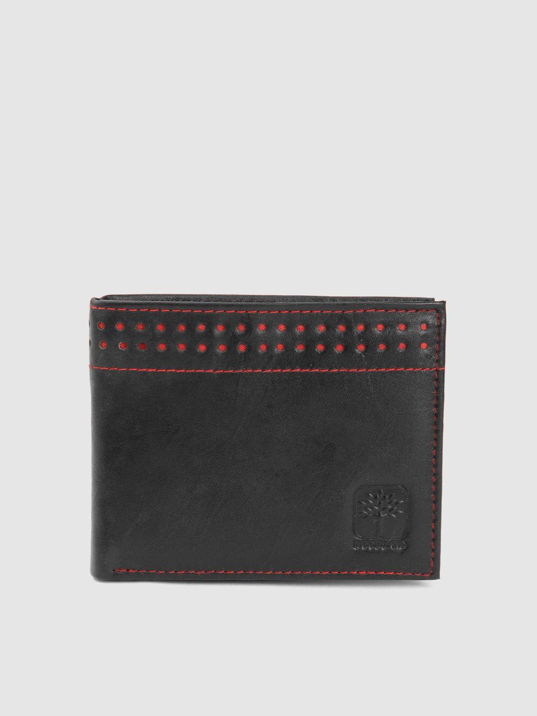 woodland-men-geometric-cut-work-detail-leather-two-fold-wallet
