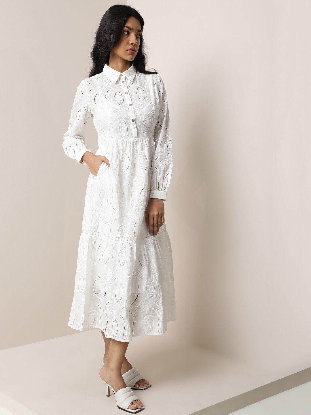 rareism-ethnic-motifs-embroidered-cotton-shirt-dress