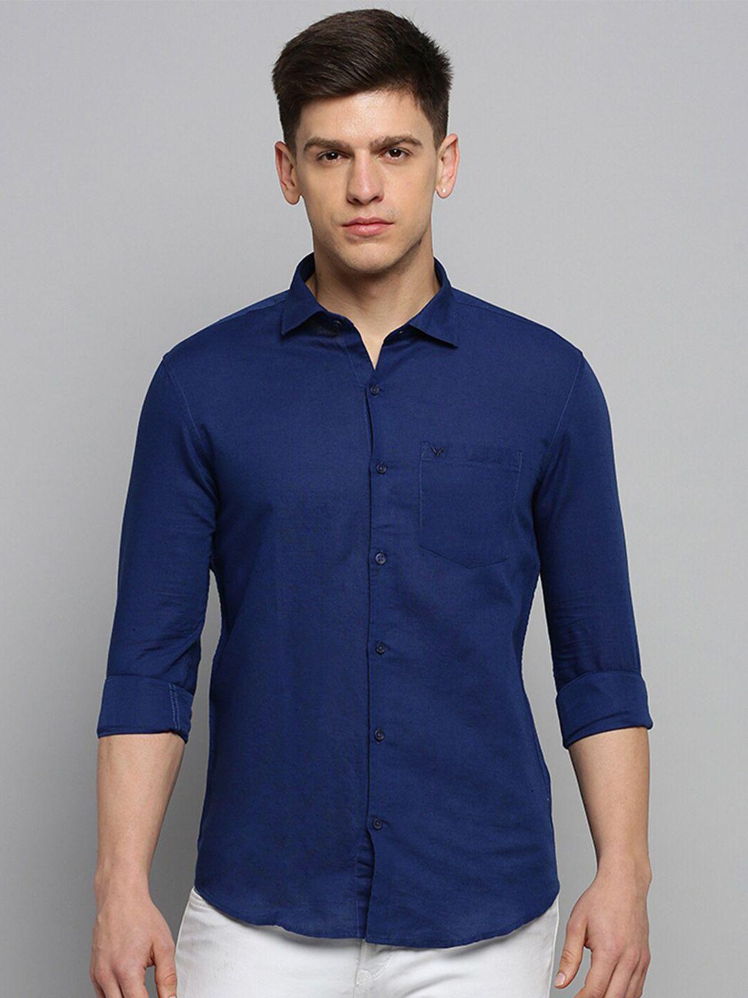 showoff-men-spread-collar-cotton-linen-regular-fit-classic-shirt