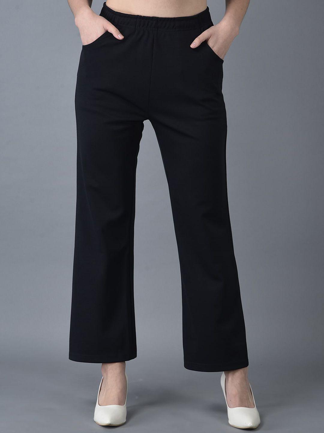canoe-women-smart-straight-fit-high-rise-bootcut-trousers