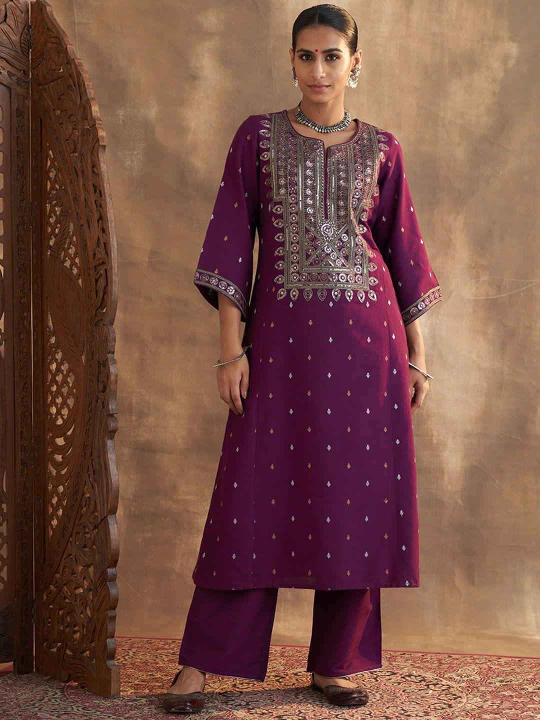 lakshita-ethnic-motifs-embroidered-sequinned-kurta-with-palazzos
