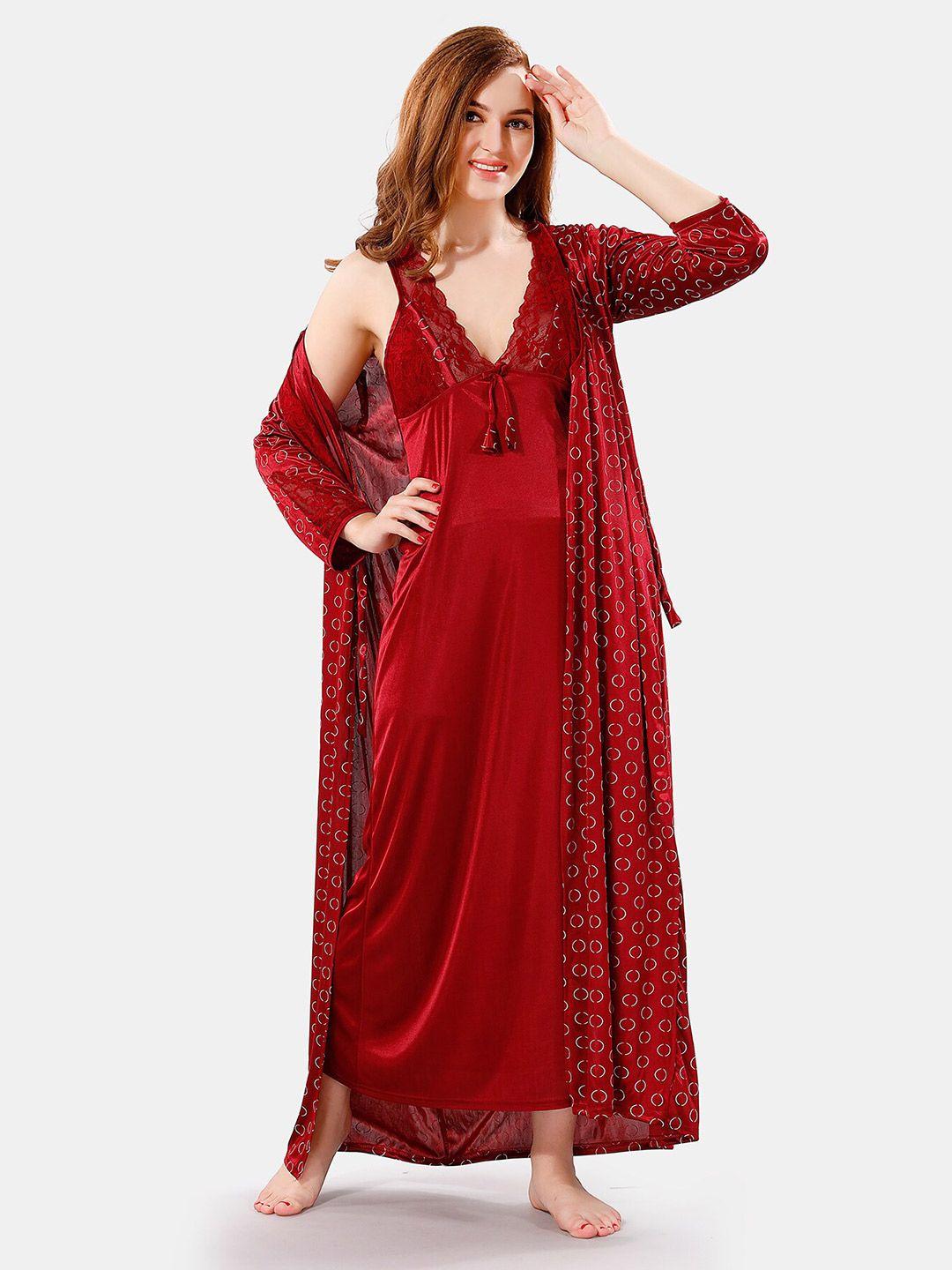 be-you-v-neck-lace-satin-maxi-nightdress-with-robe