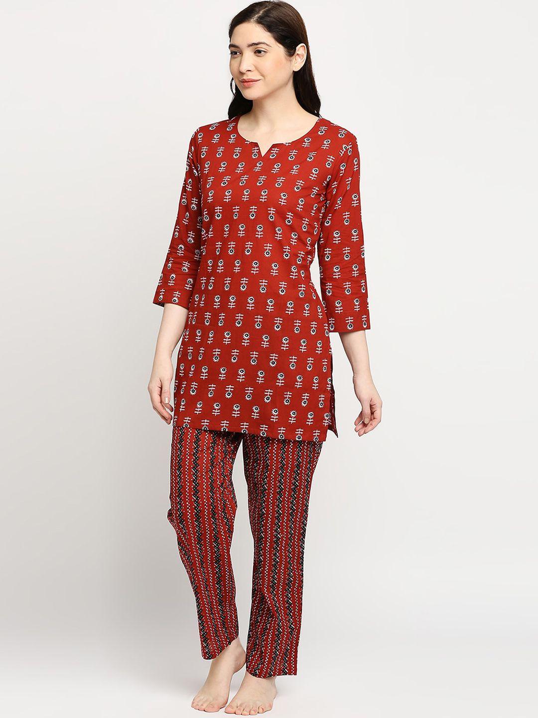 zri-floral-printed-pure-cotton-night-suit