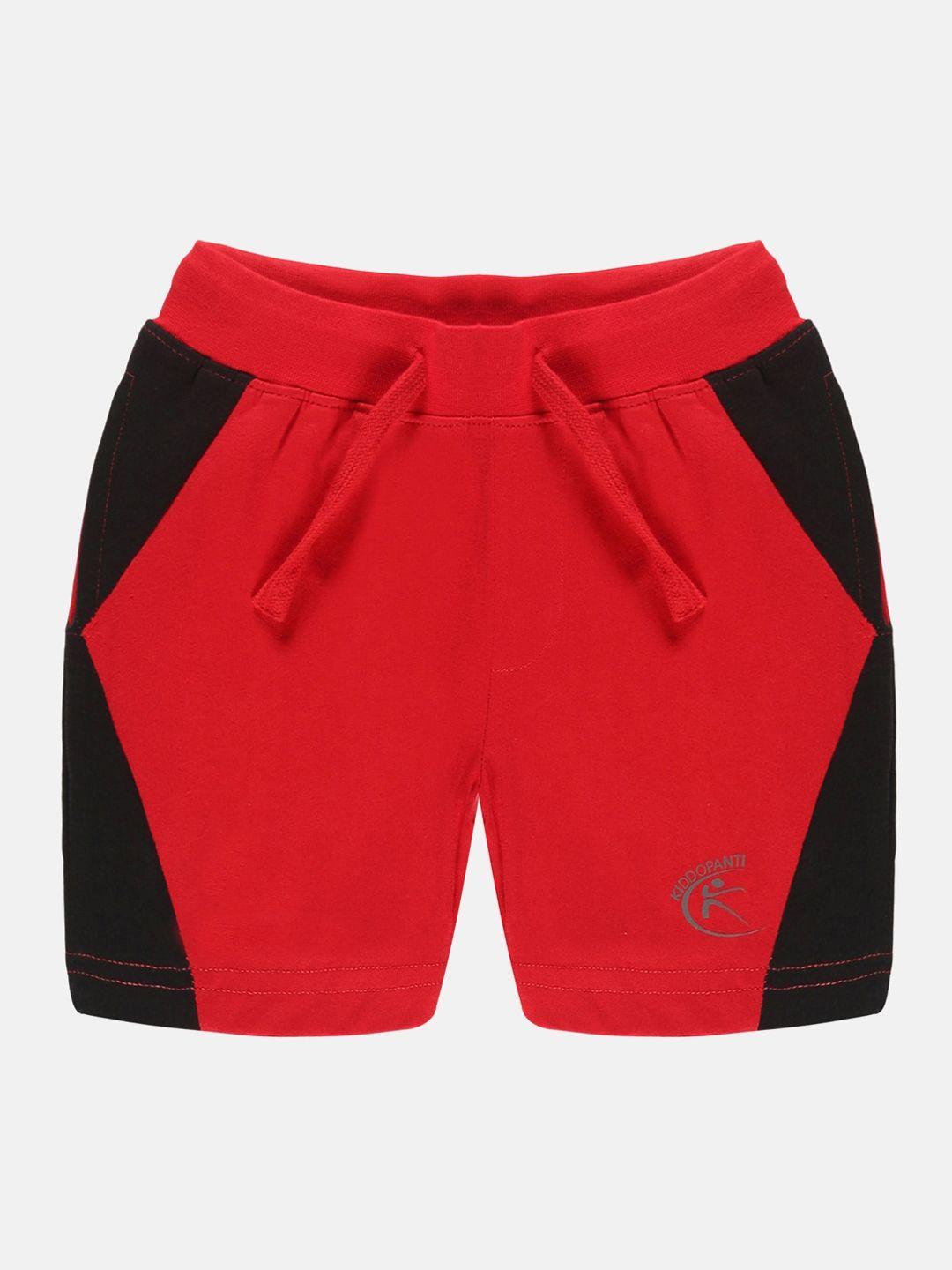 kiddopanti-boys-colourblocked-pure-cotton-regular-shorts