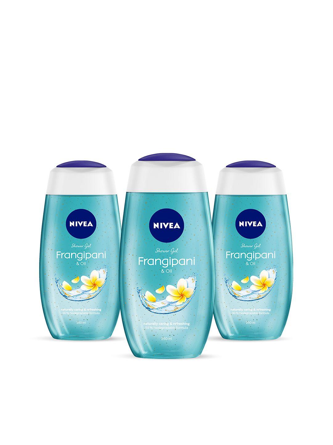 nivea-set-of-3-hydra-iq-technology-frangipani-&-oil-shower-gel---250ml-each